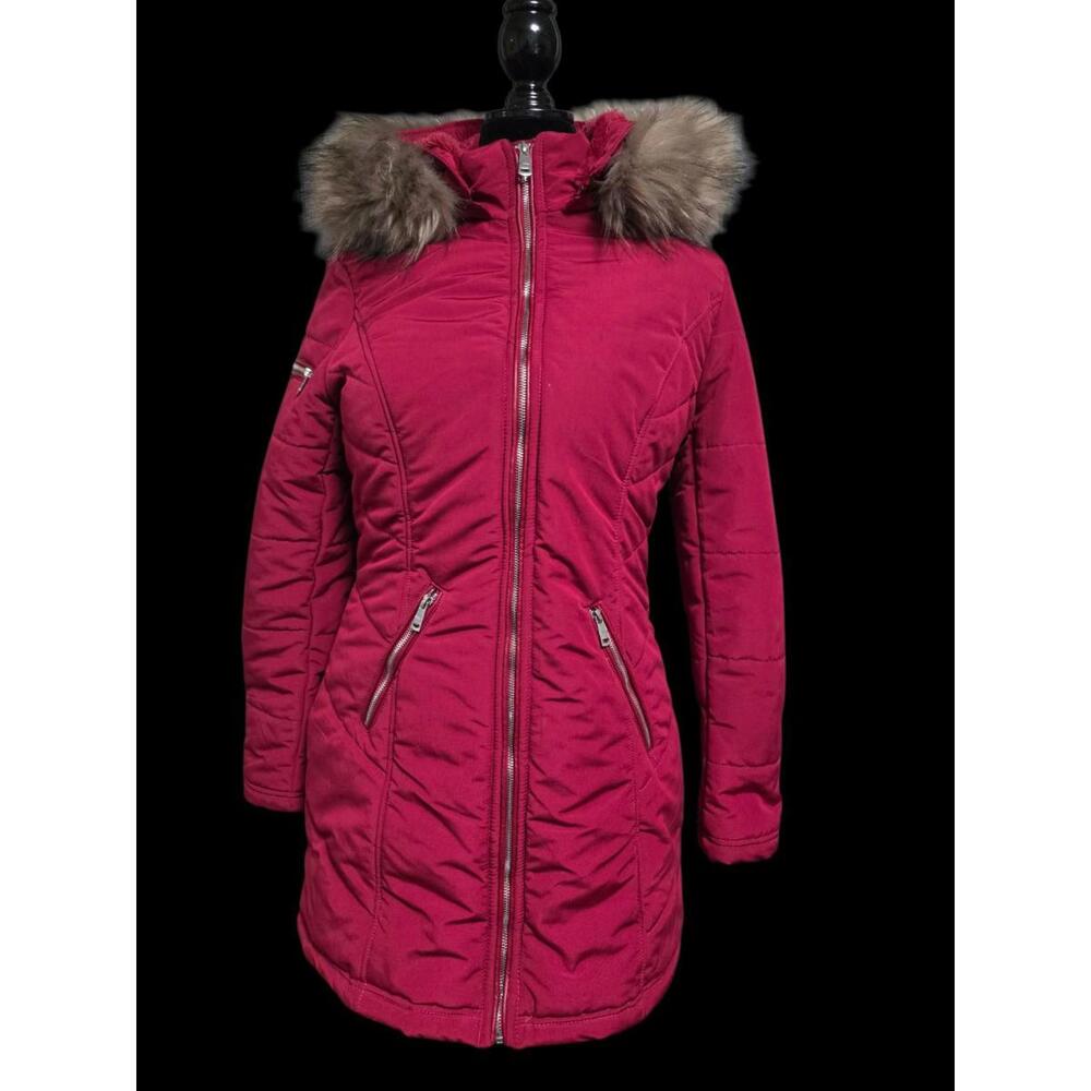 Women's Medium Bright Red "L.A. Coalition" Heavy, Insulated Winter Jacket NWT